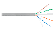 U/UTP 4pair, Cat6, Solid, In, PVC (NMC 2140A-GY) / Кабель «витая пара» (LAN) для структурированных систем связи