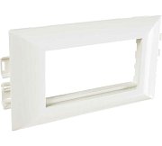 Суппорт с рамкой на 2 поста (45х45) в профиль для короба 100х50, 105х50 (100008S) / Суппорт