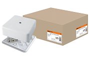 Коробка КР 75х75х28 ОП с клеммной колодкой, белая, IP40 (SQ1401-0206) / Распаячная коробка