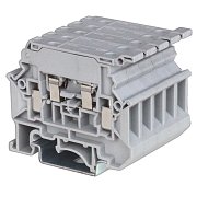 Клемма для предохранителя, 4 кв.мм, серая (TUR-4-HESILED250) / Клемма для предохранителя, винтовой зажим, 2 точки подключения, индикация 250В