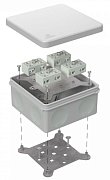 Коробка огнестойкая разветвительная для о/п двухкомпонентная 100х100х50 (60-0300-7035-FR6.0-4-8-Р) / Коробка огнестойкая