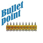 Гвозди 3.05х19 MG bullet point (1000 шт) (30519stepMGBP)