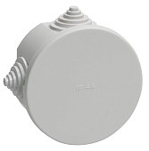 Коробка распаячная КМ41237 D75х40 открытой проводки IP44 4 гермоввода серая (UKO11-075-040-000-K41-44)