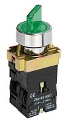 Переключатель LAY5-BK2365 2 положения зеленый NO+NC (BSW90-BK-2-K06) / Переключатель