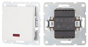 Выключатель 1-клавиша c индикатором 16 A, 250 B, белый LK60 (860204-1) / Выключатель