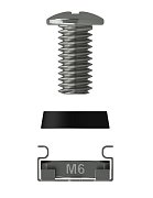 SN 0020.000 (8353s) (50 шт) / Крепежный комплект