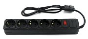 SP5B-110U / Сетевой фильтр 5 розеток, 1м, черный