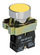 Кнопка LAY5-BA51 без подсветки желтая 1з (BBT60-BA-K05) / Кнопка без подсветки