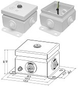 КМ IP55-0808 (без DIN рейки)