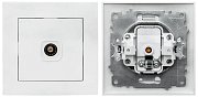 Валенсия розетка тв 1-местная 75Ом (EWA00-027-10) / Розетка тв 1-местная 75Ом