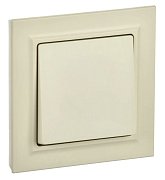Выключатель 1-клавишный ВСР10-1-0-БрКр бежевый BRITE (BR-V10-0-10-K10-F) / Выключатель в сборе