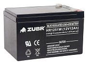 ZUBR HR 1251W (12V, 12Ah) / Аккумулятор герметичный свинцово-кислотный