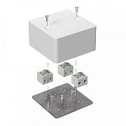 Коробка огнестойкая 85х85х45 (латунь) (40-0460-FR6.0-6-Е60) / Коробка огнестойкая для открытой установки