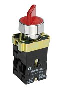 Переключатель LAY5-BK2465 2 положения красный NO+NC (BSW90-BK-2-K04) / Переключатель
