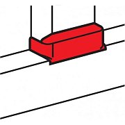 Отвод-тройник для DLP 105х50, 80мм (010739) / Отвод плоский