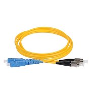 Патч-корд оптический (SM), 9/125 (OS2), SC/UPC-FC/UPC, (Duplex), 3мм, LSZH, 15м (50-2857-3) / Патч-корд оптический