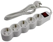 SP5W-230 / Сетевой фильтр 5 розеток, 3м, белый