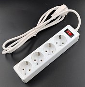 SP4W-550 GARDA / Сетевой фильтр 4 розетки, 5м, белый