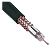 RG-58 A/U, 50 Ом, Cu/Al/Cu, 64%, 100 м, черный (01-2003) / Кабель коаксиальный радиочастотный