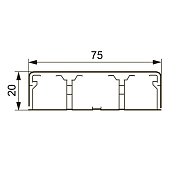 Короб DLPlus 75х20 (030033) / Кабель-канал