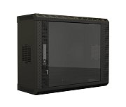TWS-0625-GP-RAL9004 / Шкаф телекоммуникационный 19" настенный 6U