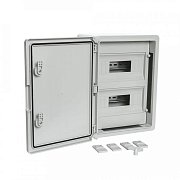 ЩРН-24 IP65 Корпус пластиковый распределительный серая дверь 400х300х170 (PR08.26499) / Корпус пластиковый