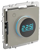 Термостат электронный с индикацией BRITE ТС10-1-БрКр бежевый (BR-RT11-K10) / Термостат