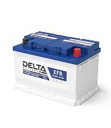 DELTA START MASTER 75 Ah EFB / Аккумулятор автомобильный герметичный свинцово-кислотный