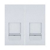 Накладка для розетки 45х22,5мм, серебристый металлик, LK45 (853103)