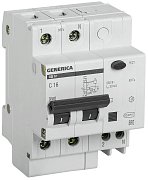 GENERICA АД12 2Р 16А 30мА (MAD15-2-016-C-030) / Автоматический выключатель дифференциального тока
