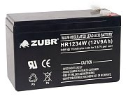 ZUBR HR 1234W (12V, 9Ah) / Аккумулятор герметичный свинцово-кислотный