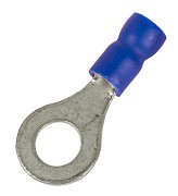 Наконечник НКИ 1,5-2,5 М6 (D6,4мм) с отверстием под винт (100 шт) (2B6P-EE-PVC) / Наконечник с отверстием под винт и изолированным фланцем ПВХ
