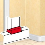 Отвод плоский для короба DLP 35х105, 50х150, крышка 65мм (010737) / Отвод плоский
