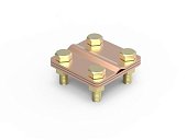 Соединитель пруток - полоса, 57х80 мм, медь (NG3101CU)
