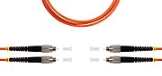 Патч-корд ВО MM(OM2), FC/UPC-FC/UPC, 3.0мм, duplex, LSZH, 1м (09-12001) / Патч-корд волоконно-оптический