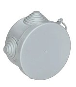 Коробка распаячная КМ для открытой проводки D65х40 IP54 4 гермоввода серый GENERICA (UKO21-065-040-000-K03-54) / Коробка распаячная