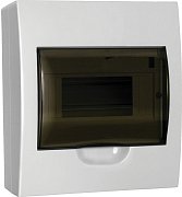 Корпус пластиковый навесной GENERICA ЩРН-П-8 черная прозрачная дверь IP41 (MKP12-N-08-41-G) / Корпус пластиковый
