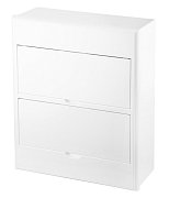 Бокс пластиковый ЩРН-П-24 IP41 белый (белая дверца) KRANZ (KR-11-0325) / Корпус пластиковый