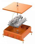 Коробка металлическая огнестойкая 200х200х65 (70-0390-2004-FR6.0-32) / Коробка огнестойкая