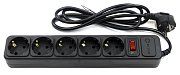 SP5B-150 / Сетевой фильтр 5 розеток, 5м, черный