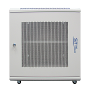 ST-NCP12U600 (серый) С ПОЛКОЙ / Шкаф телекоммуникационный 19" настенный/напольный 12U