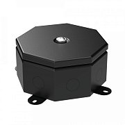 Коробка металлическая Октагон черная 130х130х63 (70-0100-9005) / Коробка металлическая