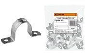 Скоба металлическая 2-х лапковая D60-63мм (50 шт) TDM (SQ0409-0021) / Скоба двухлапковая оцинкованная