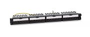 PL-24-KJ-RJ45-Cat.6a-SH-180T (11834c) / Патч-панель 19" (1U), 24 порта RJ-45, категория 6a, полностью экранированная