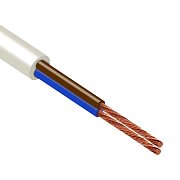 ПВСнг(А)-LS 2х0,75 белый ПромЭл (13431210) / Провод силовой не распространяющий горение, с пониженным дымо- и газовыделением
