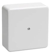 Коробка распаячная КМ41215-01 75х75х28 открытой проводки белая (UKO10-075-075-028-K01-E) / Коробка распаячная безгалогенная (HF)