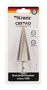 Сверло по металлу ступенчатое 4,0-32,0 мм 102 mm 62 HRC Kranz (KR-12-6603) / Сверло по металлу шлифованное