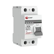 УЗО ВД-100 2P 63А 30мА тип AC эл-мех  PROxima (elcb-2-63-30-em-pro) / Выключатель дифференциального тока (УЗО)