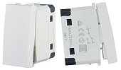 Переключатель с двух мест 45х22,5мм, белый LK45 (850204)