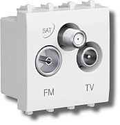 Розетка TV-FM-SAT Avanti 1 модуль ванильная дымка (4405532) / Розетка TV-FM-SAT